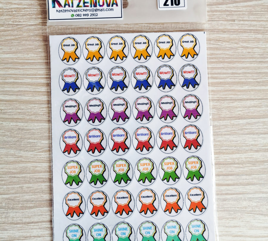 Reward ribbon stickers