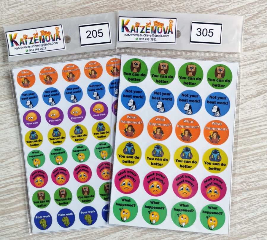 Improvement stickers
