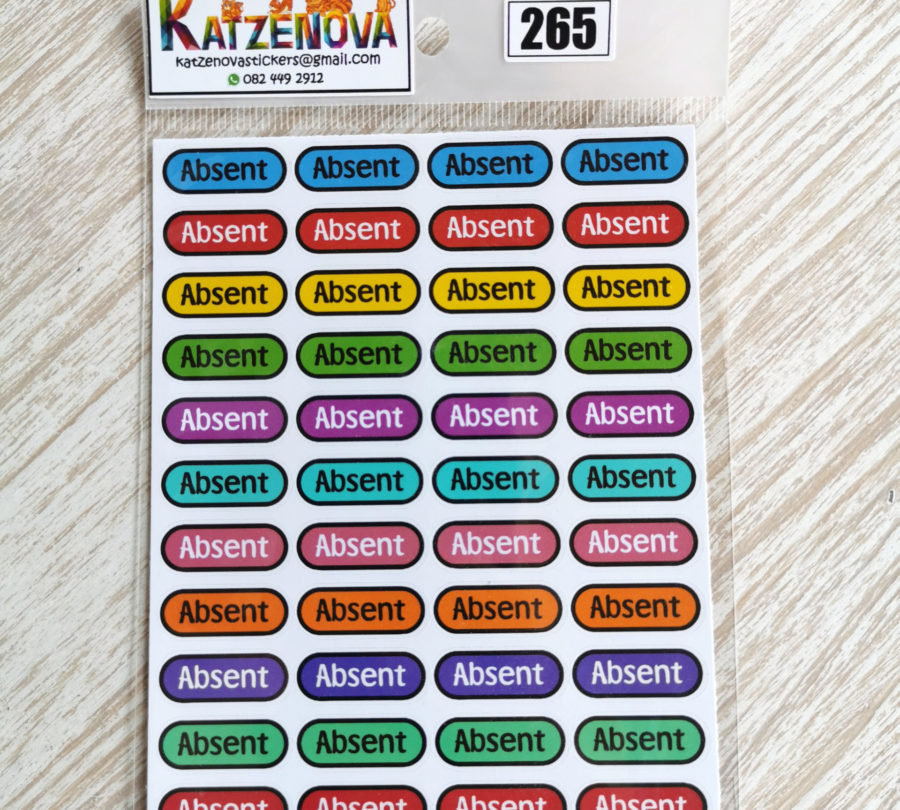Absent stickers