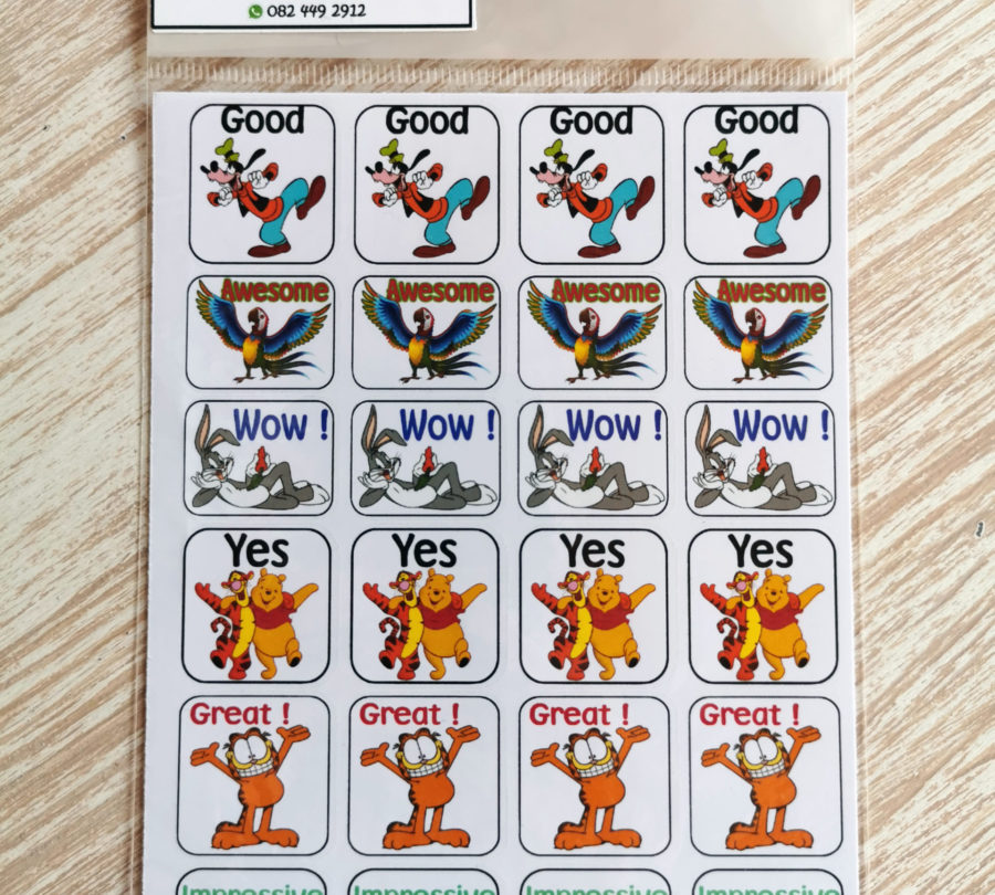 Disney motivation stickers