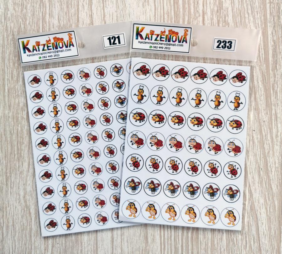 Lady bug stickers