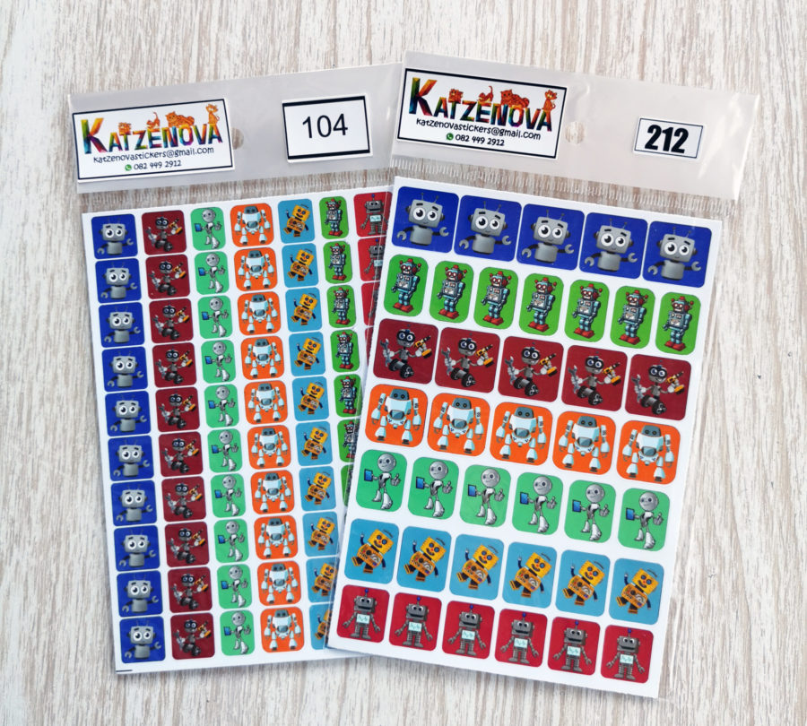 Robot stickers