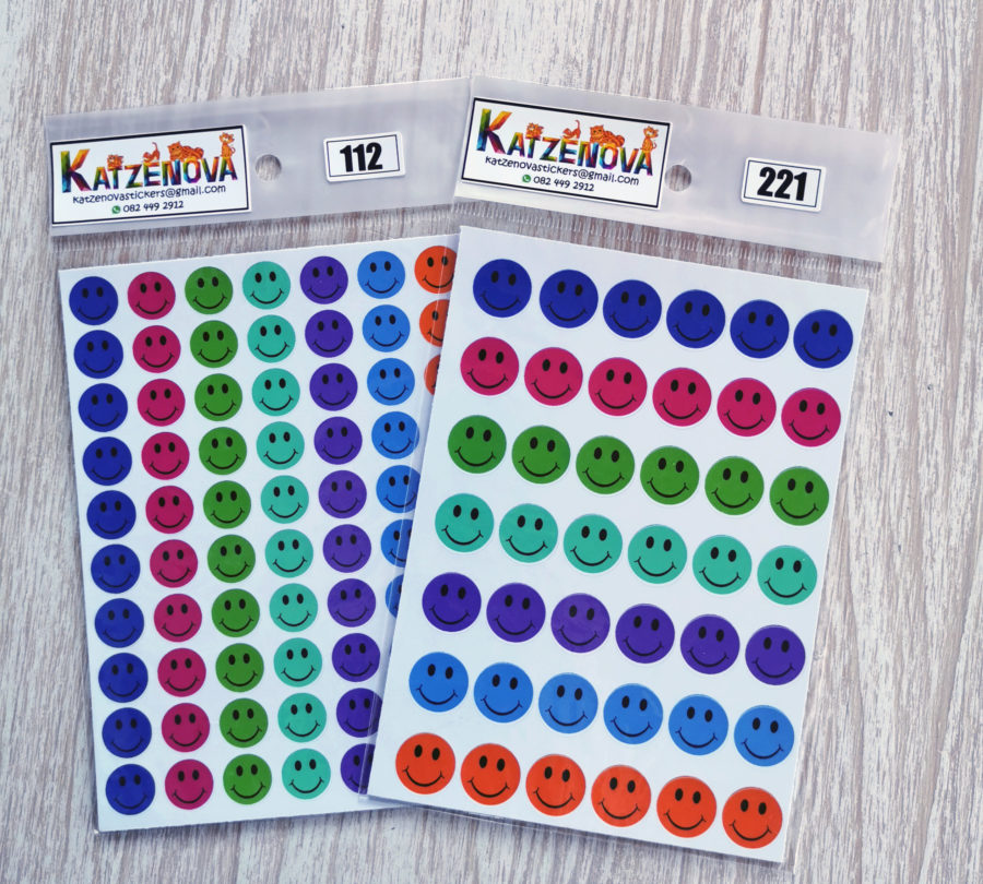 Smiley face stickers