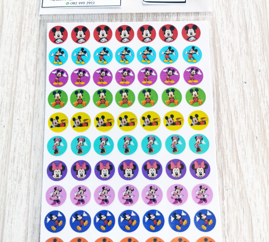Mickey and mini mouse stickers