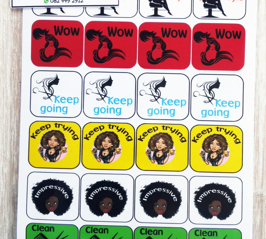 Hairdresser theme 1 stickers