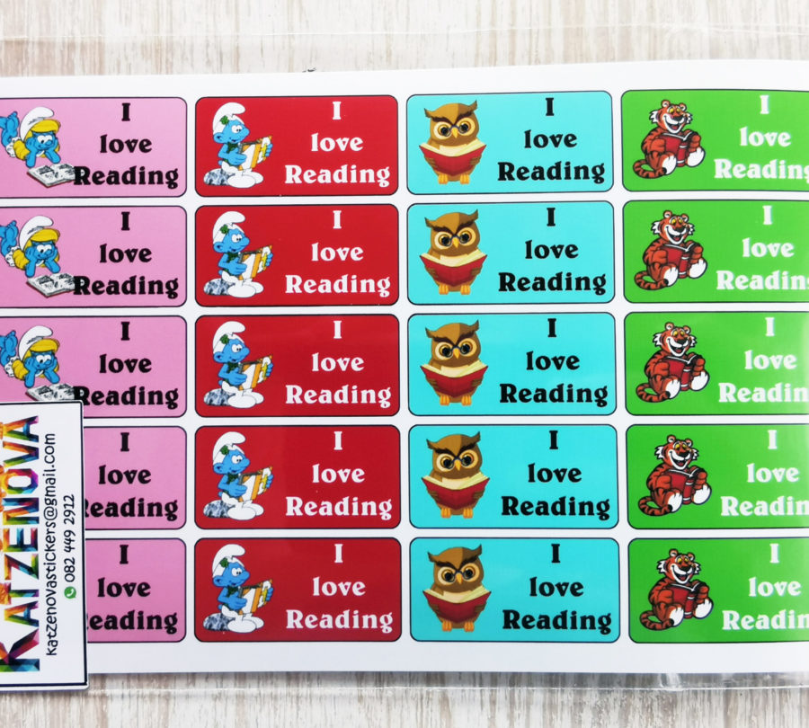 I love reading 1 stickers