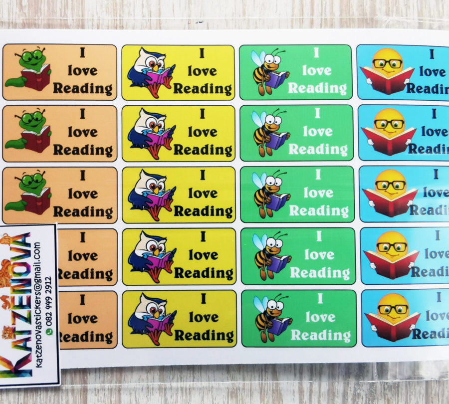 I love reading 2 stickers