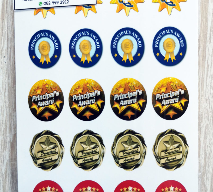 Principal reward stickers