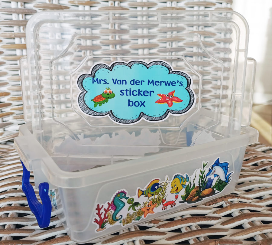Under the sea 2 sticker box