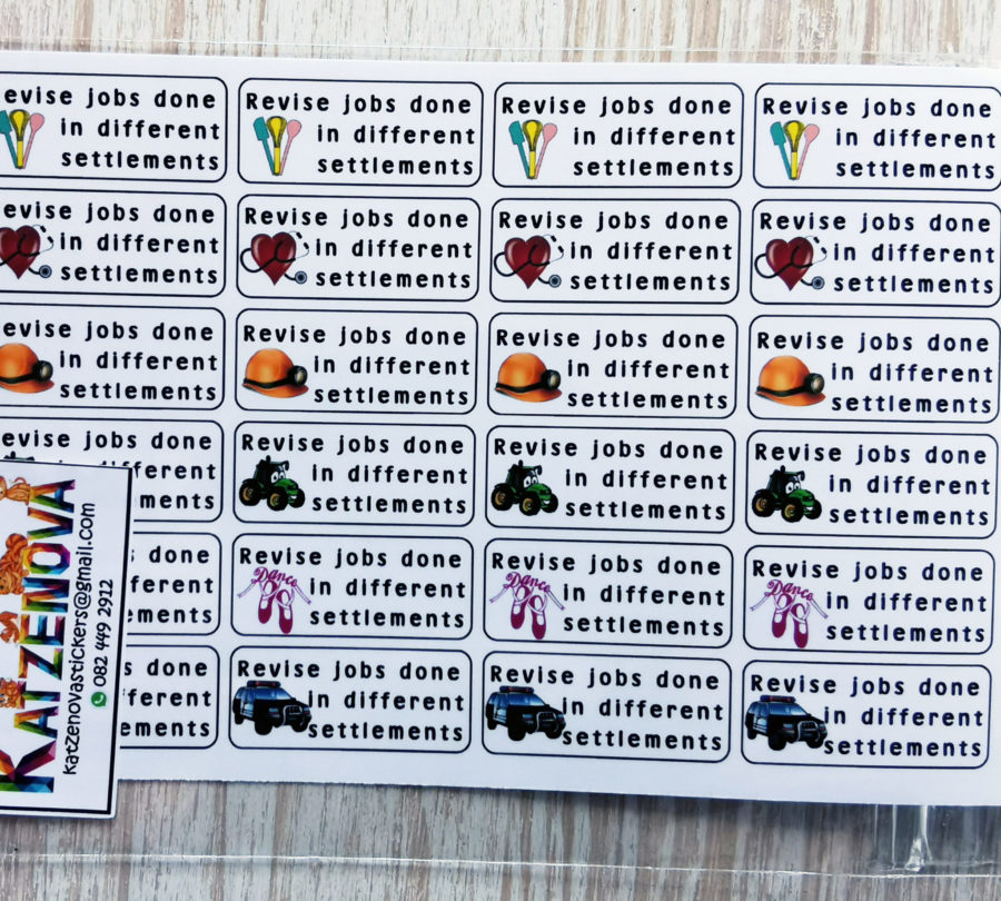 Jobs in Settlements stickers