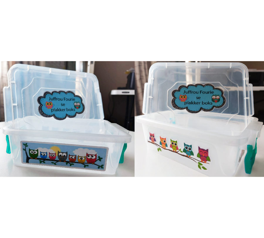 Owl sticker box
