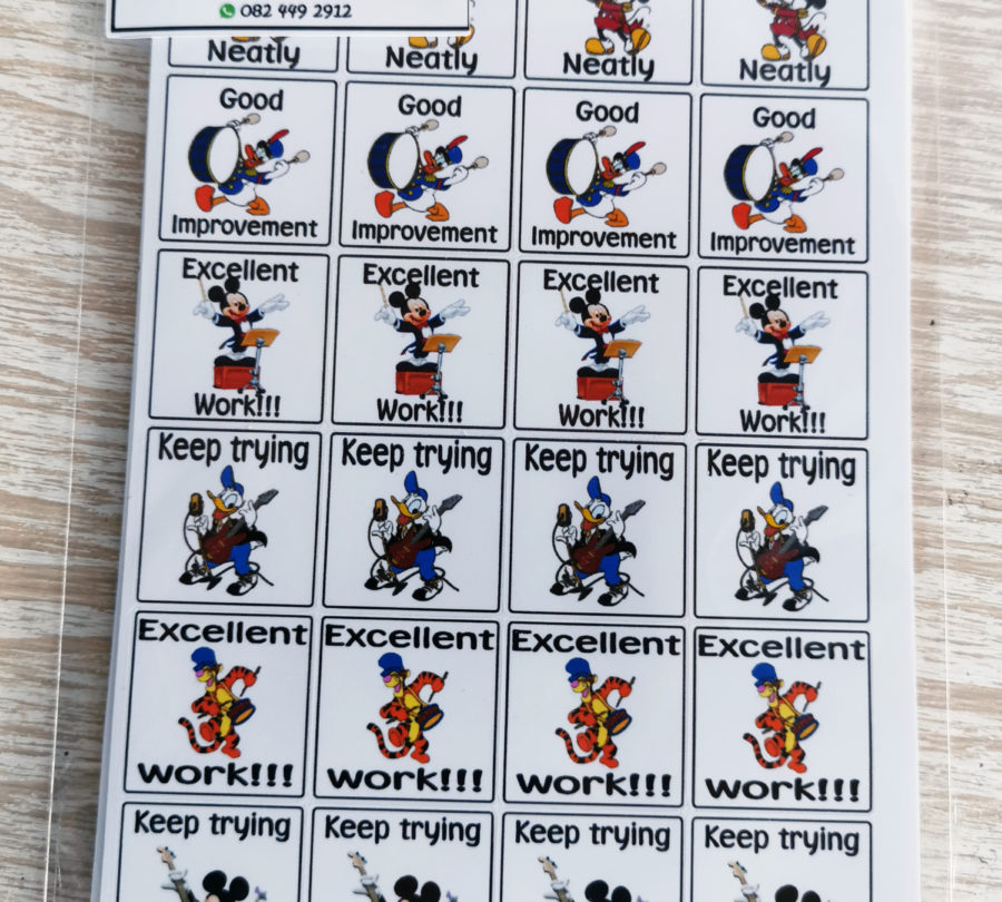 Disney motivational 2 stickers