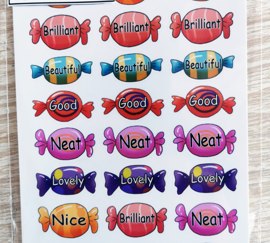 Sweets rewards stickers