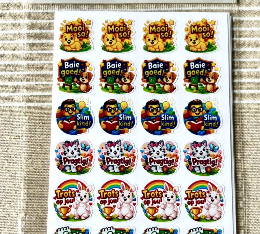 Beloning 1 plakkers